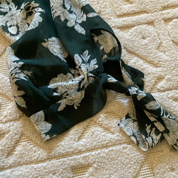 LULUS GREEN FLORAL MINI DRESS - Picture 7 of 14